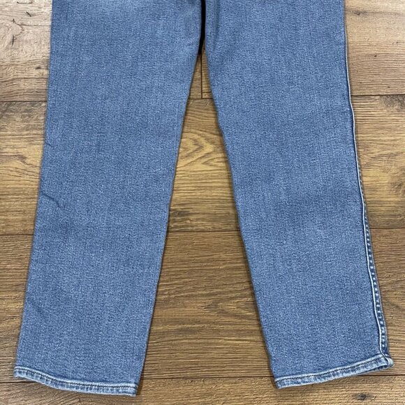 Madewell Jeans Womens 26 Stovepipe Euclid Wash Stretch Crop Medium Wash Straight - Picture 10 of 15